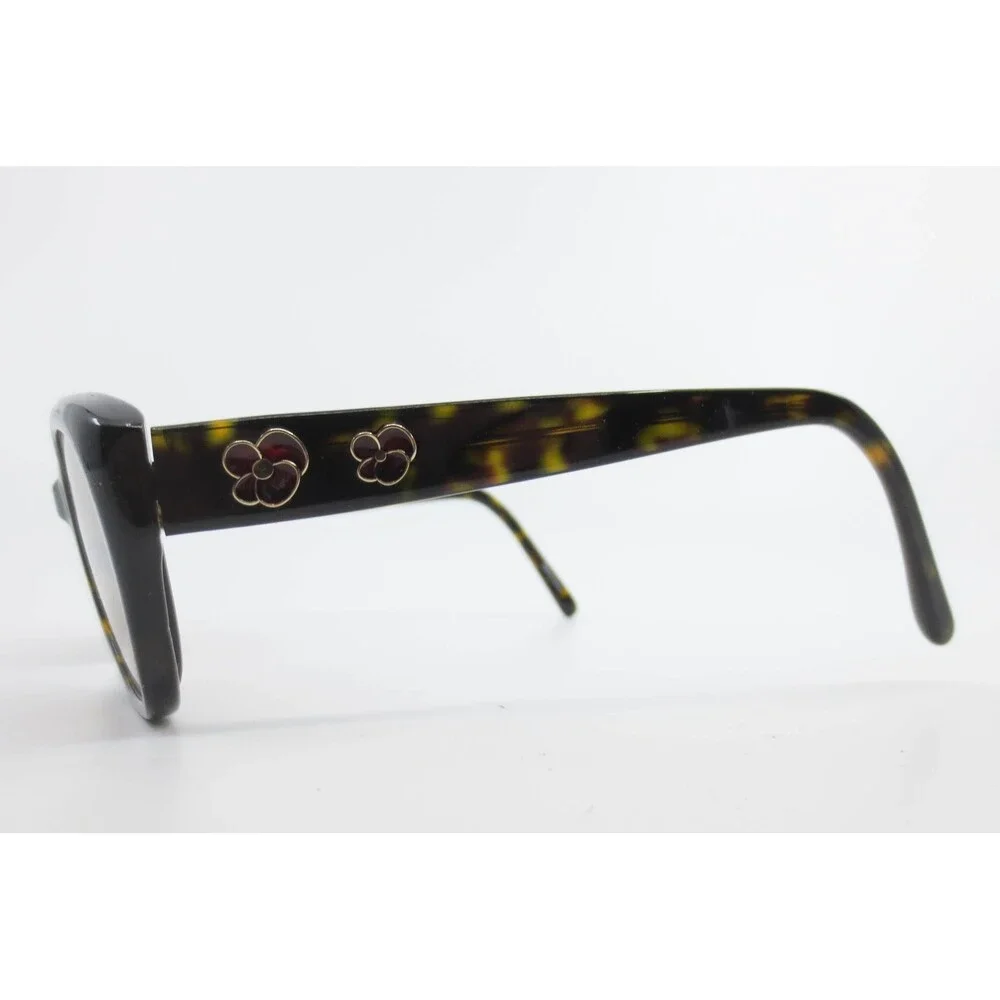 Kirkland Signature KS Hedges Havana Tortoise Floral Sunglasses 55-18-135 #791161